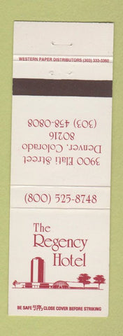 Matchbook Cover - Regency Hotel Denver Colorado