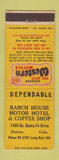 Matchbook Cover - Ranch House Motor Hotel Denver Colorado Best Western