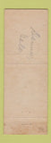 Matchbook Cover - KV Lumber Denver Colorado