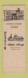 Matchbook Cover - Petti's Alpine Village Restaurant Findlay OH Bowling Green