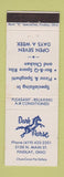 Matchbook Cover - Dark Horse Restaurant pizza Findlay OH