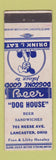 Matchbook Cover - Dog House Lancaster OH restaurant