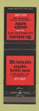 Matchbook Cover - McIntosh's Steak n Kettle Cincinnati OH