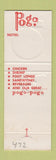 Matchbook Cover - Pogo Restaurants Akron OH