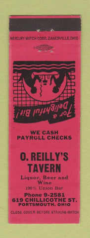 Matchbook Cover - O Reilly's Tavern Portsmouth OH