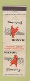 Matchbook Cover - Manor Catering Cincinnati OH