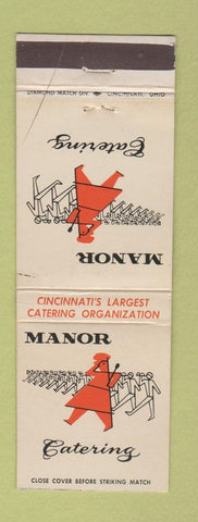 Matchbook Cover - Manor Catering Cincinnati OH