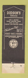 Matchbook Cover - Dodson's Cafeterias Oklahoma City OK WORN