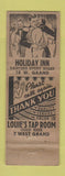 Matchbook Cover - Louie's 29 Club Oklahoma City OK WORN
