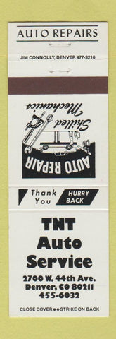 Matchbook Cover - TNT Auto Service Denver Colorado
