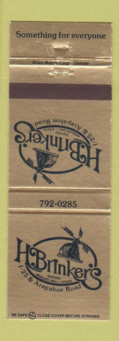 Matchbook Cover - H Brikner's Denver Colorado