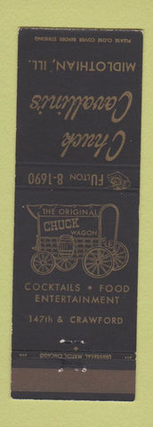 Matchbook Cover - Chuck Cavallini's Chuck Wagon Midlothian IL