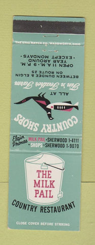Matchbook Cover - The Milk Pail Dundee Elgin IL