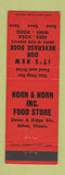 Matchbook Cover - Horn and Horn Grocery Alton IL
