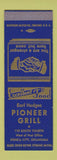 Matchbook Cover - Earl Hedges Pioneer Grill Ponca City OK SAMPLE
