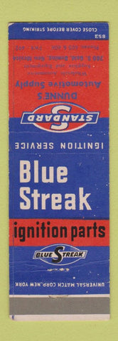 Matchbook Cover - Blue Streak Ignition Parts Deming NM