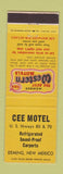 Matchbook Cover - Cee Motel Deming NM Best Western