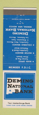 Matchbook Cover - Deming National Bank NM