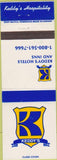 Matchbook Cover - Keddy's Hotels Inns Canada Chain