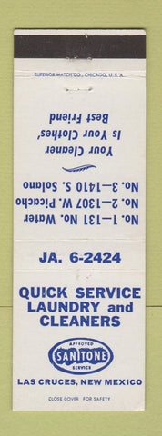 Matchbook Cover - Sanitone Laundry Las Cruces NM
