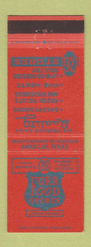 Matchbook Cover - Furr Food Stores Amarillo TX Borger Dumas Pampa Hereford