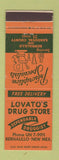 Matchbook Cover - Lovato's Drug Store Bernalillo NM