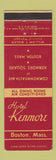 Matchbook Cover - Hotel Kenmore Boston MA