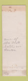 Matchbook Cover - Parker House Hotel Boston MA WEAR