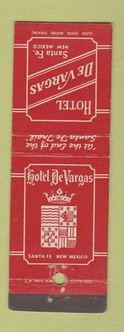Matchbook Cover - Hotel De Vargas Santa Fe NM