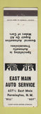 Matchbook Cover - East Main Auto Service Farmington NM
