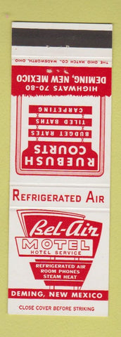 Matchbook Cover - Bel Air Motel Deming NM