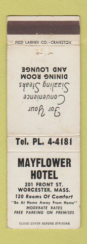 Matchbook Cover - Mayflower Motel Worcester MA WEAR