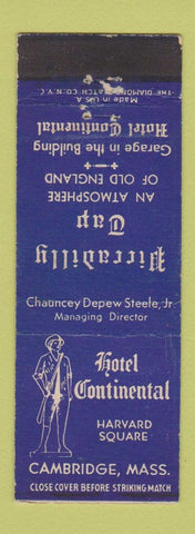 Matchbook Cover - Hotel Continental Cambridge MA