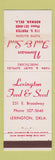 Matchbook Cover - Lexington Feed and Seed Norman OK WEAR