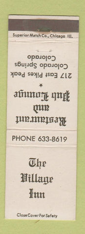Matchbook Cover - The Village Inn Restaurant Colorado Springs