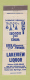 Matchbook Cover - Lakeview Liquor Colorado Springs WORN