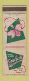 Matchbook Cover - Zimlich Flowers Mobile AL WORN