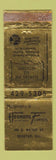 Matchbook Cover - Hourans Flowers Decatur IL WORN
