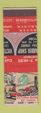 Matchbook Cover - Victoria Barber Shop MISCUT MISPRINT New York City deco