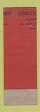 Matchbook Cover - Victoria Barber Shop MISCUT MISPRINT New York City deco