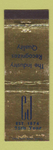 Matchbook Cover - CJ Confectioners Journal Magazine WEAR
