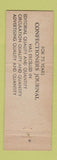 Matchbook Cover - CJ Confectioners Journal Magazine WEAR