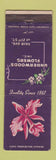 Matchbook Cover - Underwoods Flowers orchid WEAR