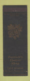 Matchbook Cover - Patrick's Flower Shop Salem NJ SAMPLE WORN