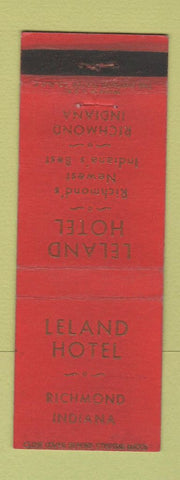 Matchbook Cover - Leland Hotel Richmond IN WEAR