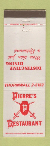 Matchbook Cover - Pierre's Restaurant
