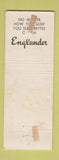 Matchbook Cover - Englander Mattress