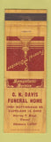 Matchbook Cover - CN Davis Funeral Home Cleveland OH WEAR