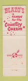 Matchbook Cover - Blazo's Restaurant Detroit Dearborn Ann Arbor MI