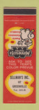 Matchbook Cover - Minnesota Paints Sellman's Greenville